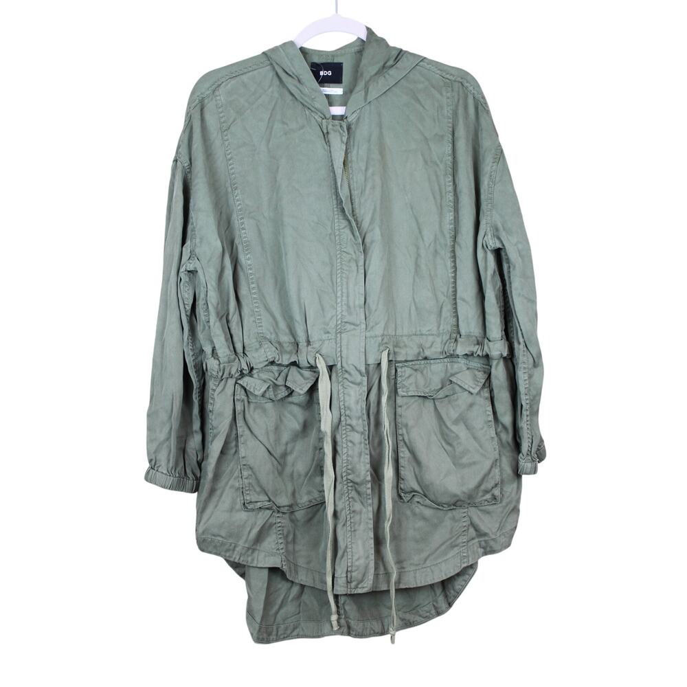 NWT BDG Militaryβ Green Anorak Hoodie Utility Jacket Coat Size XS